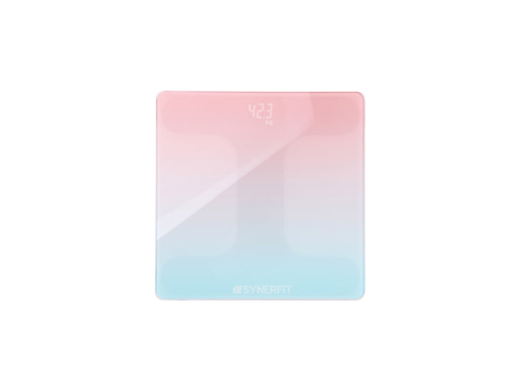 Báscula personal con pantalla LED Synerfit - Edición Rainbow 